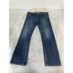 Levi's 514 Mens Slim Straight Size 36x32 Act ( 36x34 ) Denim Blue Jeans